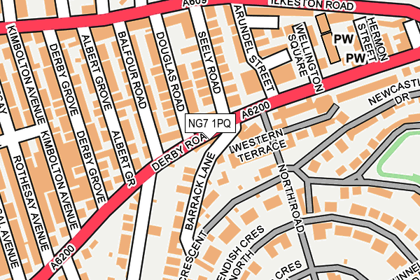 NG7 1PQ map - OS OpenMap – Local (Ordnance Survey) NG7 1PQ map - OS OpenMap – Local (Ordnance Survey)