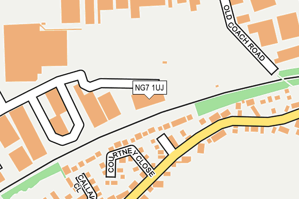 NG7 1UJ map - OS OpenMap – Local (Ordnance Survey) NG7 1UJ map - OS OpenMap – Local (Ordnance Survey)