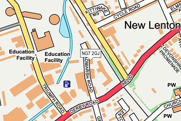 NG7 2GJ map - OS OpenMap – Local (Ordnance Survey) NG7 2GJ map - OS OpenMap – Local (Ordnance Survey)
