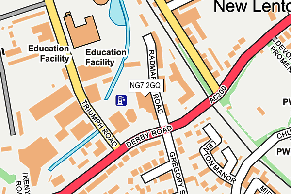 NG7 2GQ map - OS OpenMap – Local (Ordnance Survey) NG7 2GQ map - OS OpenMap – Local (Ordnance Survey)