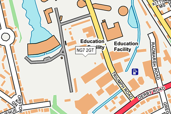 NG7 2GT map - OS OpenMap – Local (Ordnance Survey) NG7 2GT map - OS OpenMap – Local (Ordnance Survey)