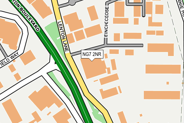 NG7 2NR map - OS OpenMap – Local (Ordnance Survey) NG7 2NR map - OS OpenMap – Local (Ordnance Survey)