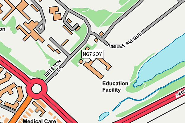 NG7 2QY map - OS OpenMap – Local (Ordnance Survey) NG7 2QY map - OS OpenMap – Local (Ordnance Survey)