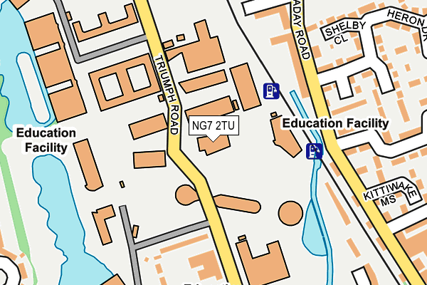 NG7 2TU map - OS OpenMap – Local (Ordnance Survey) NG7 2TU map - OS OpenMap – Local (Ordnance Survey)