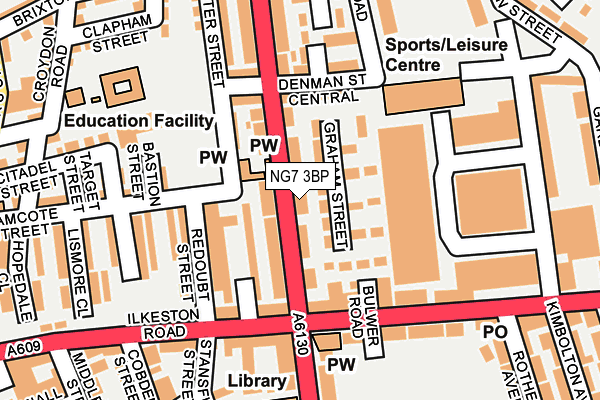 NG7 3BP map - OS OpenMap – Local (Ordnance Survey) NG7 3BP map - OS OpenMap – Local (Ordnance Survey)