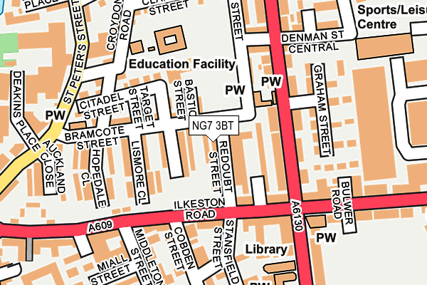 NG7 3BT map - OS OpenMap – Local (Ordnance Survey) NG7 3BT map - OS OpenMap – Local (Ordnance Survey)