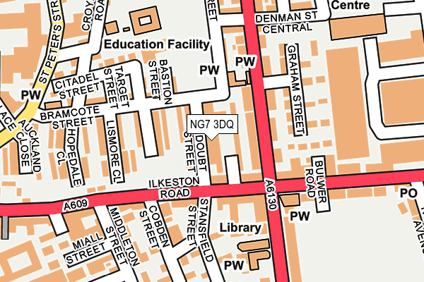 NG7 3DQ map - OS OpenMap – Local (Ordnance Survey) NG7 3DQ map - OS OpenMap – Local (Ordnance Survey)