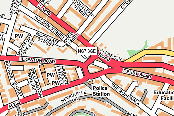 NG7 3GE map - OS OpenMap – Local (Ordnance Survey) NG7 3GE map - OS OpenMap – Local (Ordnance Survey)