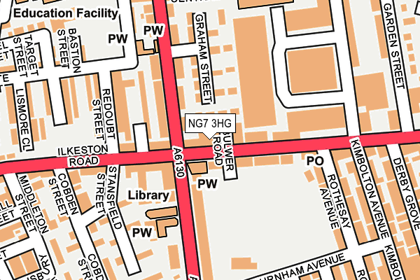 NG7 3HG map - OS OpenMap – Local (Ordnance Survey) NG7 3HG map - OS OpenMap – Local (Ordnance Survey)