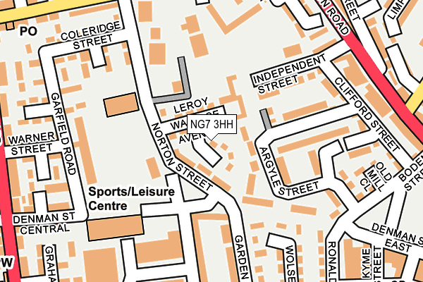 NG7 3HH map - OS OpenMap – Local (Ordnance Survey) NG7 3HH map - OS OpenMap – Local (Ordnance Survey)