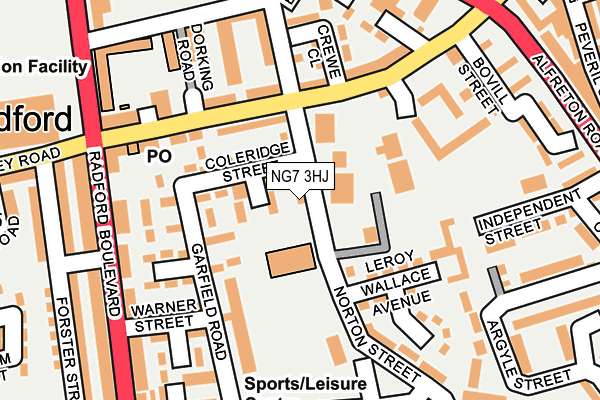 NG7 3HJ map - OS OpenMap – Local (Ordnance Survey) NG7 3HJ map - OS OpenMap – Local (Ordnance Survey)