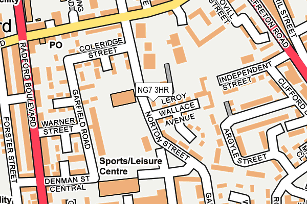 NG7 3HR map - OS OpenMap – Local (Ordnance Survey) NG7 3HR map - OS OpenMap – Local (Ordnance Survey)