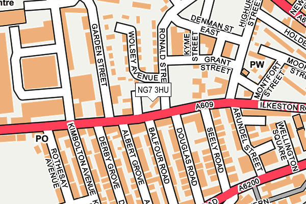 NG7 3HU map - OS OpenMap – Local (Ordnance Survey) NG7 3HU map - OS OpenMap – Local (Ordnance Survey)