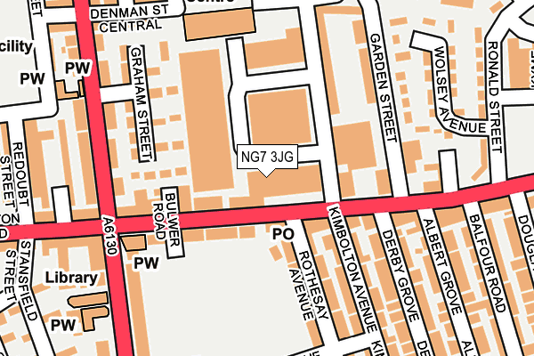 NG7 3JG map - OS OpenMap – Local (Ordnance Survey) NG7 3JG map - OS OpenMap – Local (Ordnance Survey)