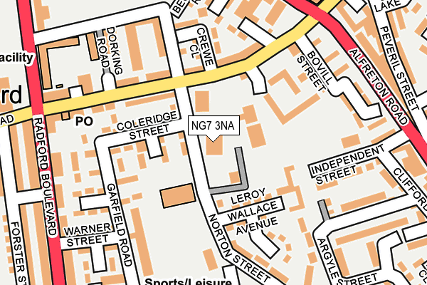 NG7 3NA map - OS OpenMap – Local (Ordnance Survey) NG7 3NA map - OS OpenMap – Local (Ordnance Survey)