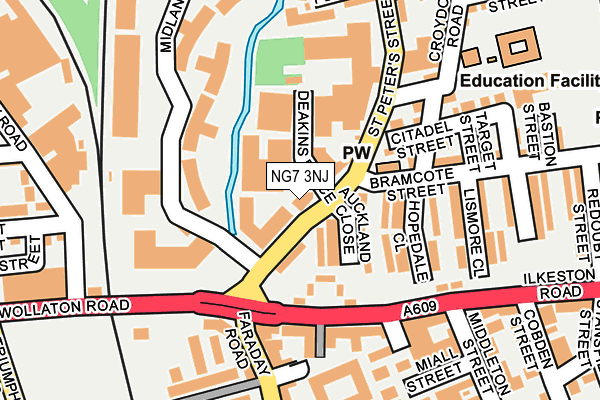 NG7 3NJ map - OS OpenMap – Local (Ordnance Survey) NG7 3NJ map - OS OpenMap – Local (Ordnance Survey)