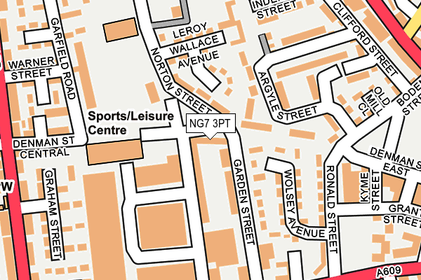 NG7 3PT map - OS OpenMap – Local (Ordnance Survey) NG7 3PT map - OS OpenMap – Local (Ordnance Survey)