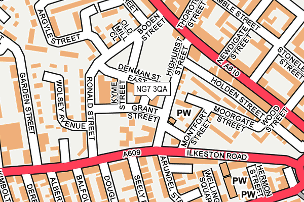 NG7 3QA map - OS OpenMap – Local (Ordnance Survey) NG7 3QA map - OS OpenMap – Local (Ordnance Survey)