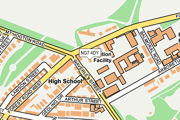 NG7 4DY map - OS OpenMap – Local (Ordnance Survey) NG7 4DY map - OS OpenMap – Local (Ordnance Survey)