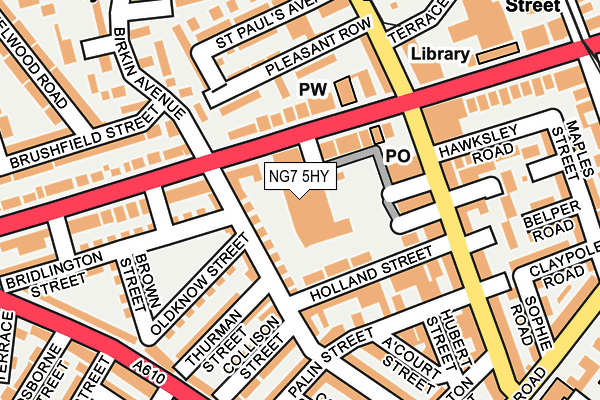 NG7 5HY map - OS OpenMap – Local (Ordnance Survey) NG7 5HY map - OS OpenMap – Local (Ordnance Survey)
