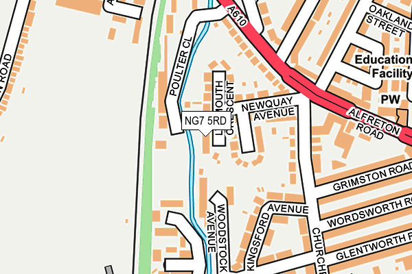 NG7 5RD map - OS OpenMap – Local (Ordnance Survey) NG7 5RD map - OS OpenMap – Local (Ordnance Survey)