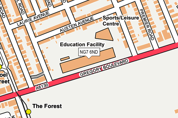 NG7 6ND map - OS OpenMap – Local (Ordnance Survey) NG7 6ND map - OS OpenMap – Local (Ordnance Survey)