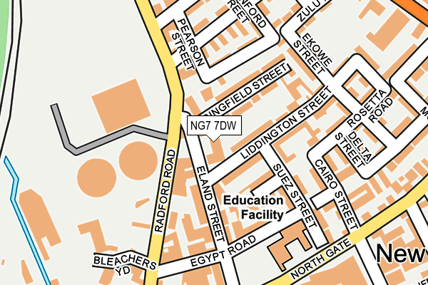 NG7 7DW map - OS OpenMap – Local (Ordnance Survey) NG7 7DW map - OS OpenMap – Local (Ordnance Survey)