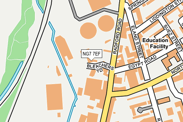 NG7 7EF map - OS OpenMap – Local (Ordnance Survey) NG7 7EF map - OS OpenMap – Local (Ordnance Survey)
