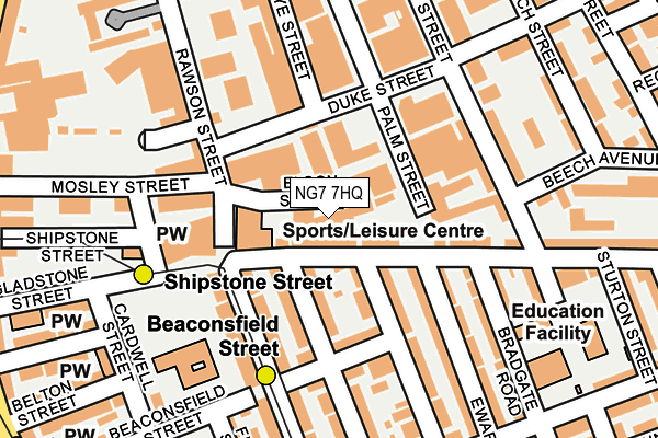 NG7 7HQ map - OS OpenMap – Local (Ordnance Survey) NG7 7HQ map - OS OpenMap – Local (Ordnance Survey)