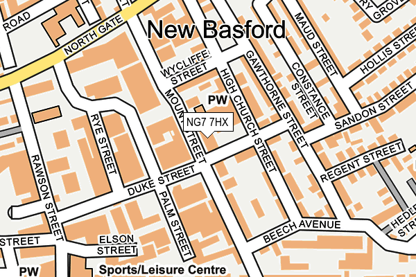 NG7 7HX map - OS OpenMap – Local (Ordnance Survey) NG7 7HX map - OS OpenMap – Local (Ordnance Survey)
