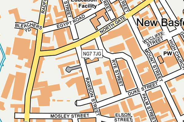 NG7 7JG map - OS OpenMap – Local (Ordnance Survey) NG7 7JG map - OS OpenMap – Local (Ordnance Survey)