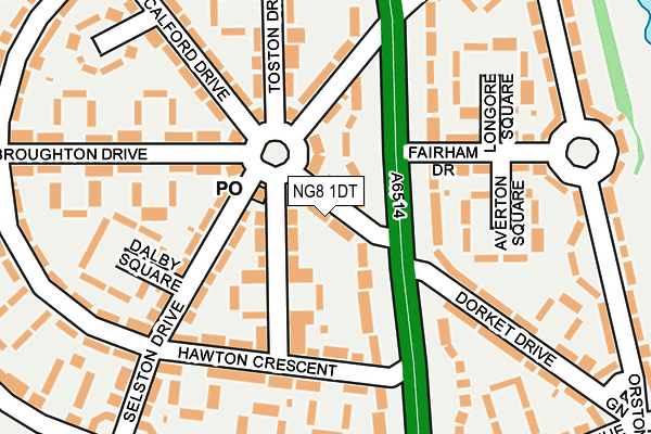 NG8 1DT map - OS OpenMap – Local (Ordnance Survey) NG8 1DT map - OS OpenMap – Local (Ordnance Survey)