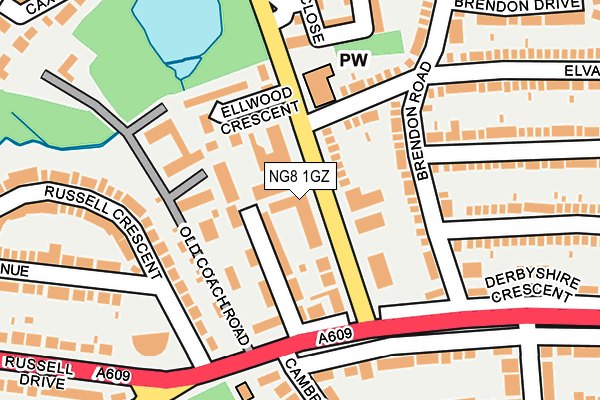 NG8 1GZ map - OS OpenMap – Local (Ordnance Survey) NG8 1GZ map - OS OpenMap – Local (Ordnance Survey)