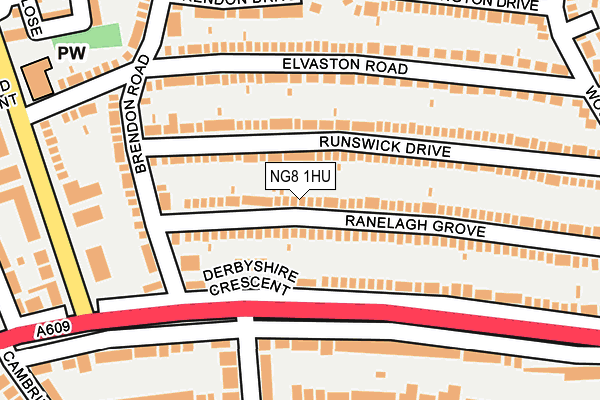NG8 1HU map - OS OpenMap – Local (Ordnance Survey) NG8 1HU map - OS OpenMap – Local (Ordnance Survey)