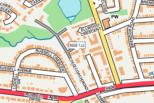 NG8 1JJ map - OS OpenMap – Local (Ordnance Survey) NG8 1JJ map - OS OpenMap – Local (Ordnance Survey)