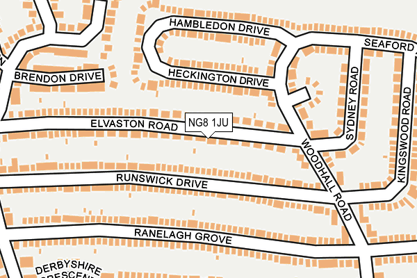 NG8 1JU map - OS OpenMap – Local (Ordnance Survey) NG8 1JU map - OS OpenMap – Local (Ordnance Survey)