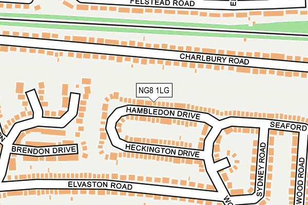 NG8 1LG map - OS OpenMap – Local (Ordnance Survey) NG8 1LG map - OS OpenMap – Local (Ordnance Survey)