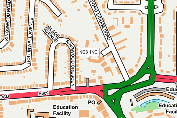 NG8 1NQ map - OS OpenMap – Local (Ordnance Survey) NG8 1NQ map - OS OpenMap – Local (Ordnance Survey)