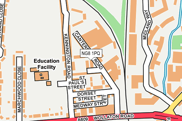 NG8 1PQ map - OS OpenMap – Local (Ordnance Survey) NG8 1PQ map - OS OpenMap – Local (Ordnance Survey)