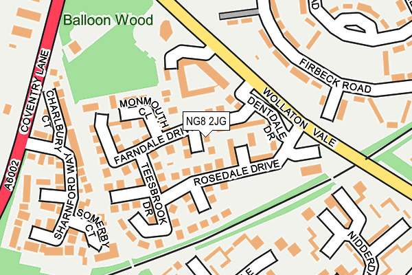 NG8 2JG map - OS OpenMap – Local (Ordnance Survey) NG8 2JG map - OS OpenMap – Local (Ordnance Survey)