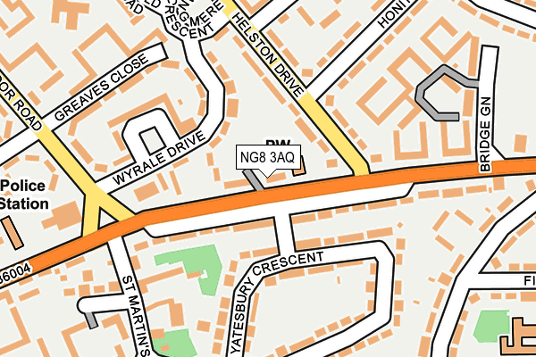 NG8 3AQ map - OS OpenMap – Local (Ordnance Survey) NG8 3AQ map - OS OpenMap – Local (Ordnance Survey)