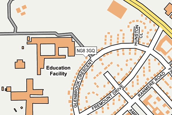 NG8 3GQ map - OS OpenMap – Local (Ordnance Survey) NG8 3GQ map - OS OpenMap – Local (Ordnance Survey)