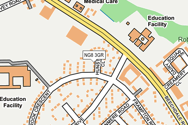 NG8 3GR map - OS OpenMap – Local (Ordnance Survey) NG8 3GR map - OS OpenMap – Local (Ordnance Survey)