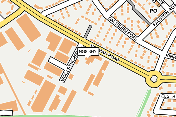 NG8 3HY map - OS OpenMap – Local (Ordnance Survey) NG8 3HY map - OS OpenMap – Local (Ordnance Survey)