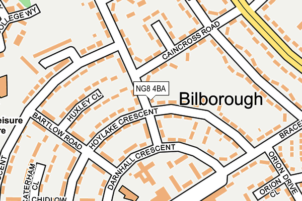 NG8 4BA map - OS OpenMap – Local (Ordnance Survey) NG8 4BA map - OS OpenMap – Local (Ordnance Survey)
