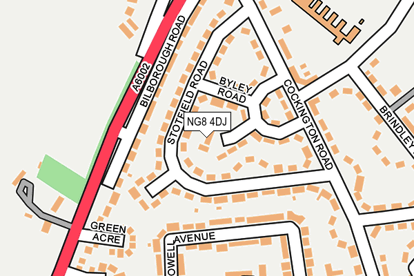 NG8 4DJ map - OS OpenMap – Local (Ordnance Survey) NG8 4DJ map - OS OpenMap – Local (Ordnance Survey)