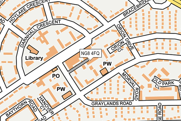 NG8 4FQ map - OS OpenMap – Local (Ordnance Survey) NG8 4FQ map - OS OpenMap – Local (Ordnance Survey)