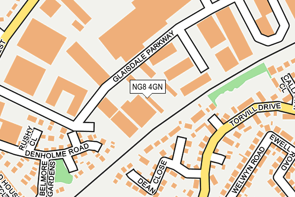 NG8 4GN map - OS OpenMap – Local (Ordnance Survey) NG8 4GN map - OS OpenMap – Local (Ordnance Survey)