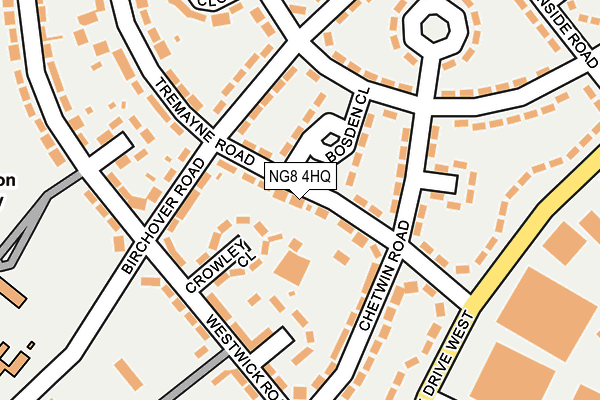 NG8 4HQ map - OS OpenMap – Local (Ordnance Survey) NG8 4HQ map - OS OpenMap – Local (Ordnance Survey)