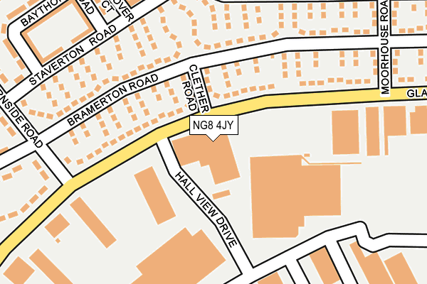 NG8 4JY map - OS OpenMap – Local (Ordnance Survey) NG8 4JY map - OS OpenMap – Local (Ordnance Survey)